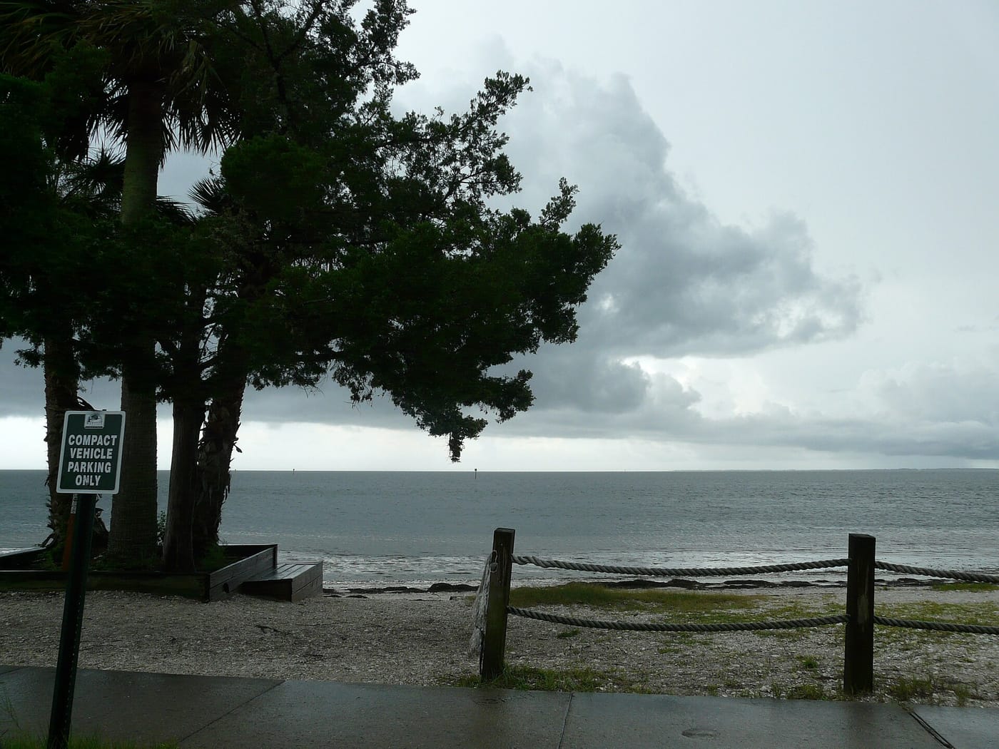 Apalachee Bay from Shell Point, Wakulla County, Florida, on a stormy day