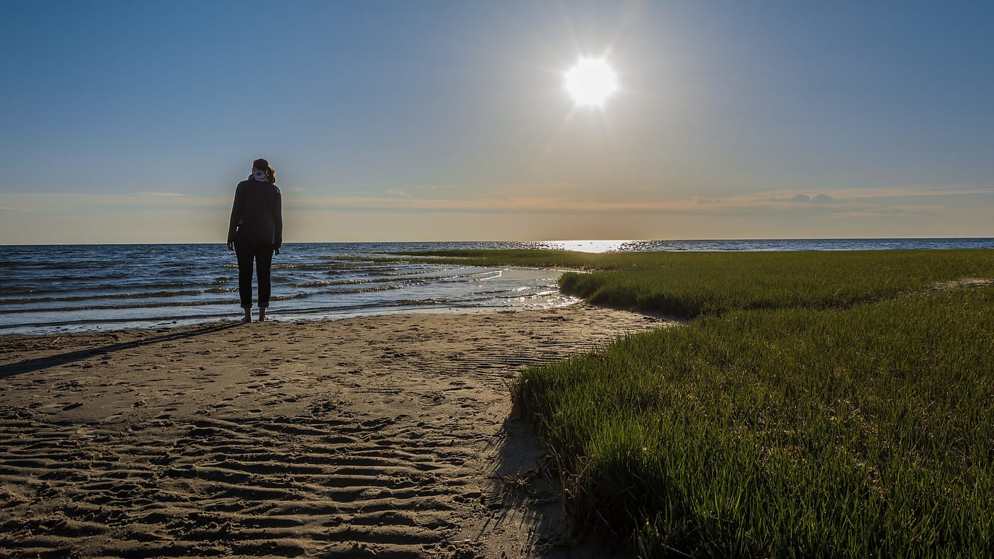 First Encounter Beach at Eastham, on Cape Cod Bay