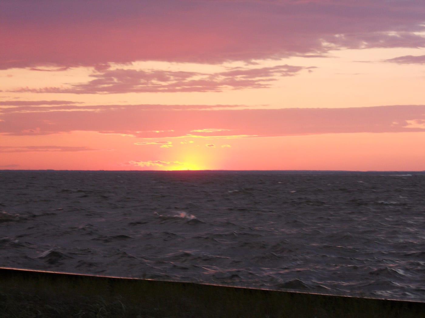 Sunset over Great South Bay, seen from Fire Island, New York