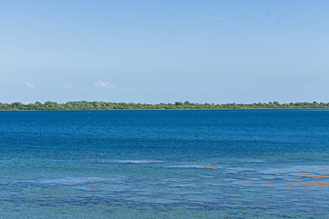 The Grevelingenmeer seen from the dam at Ouddorp, the Netherlands