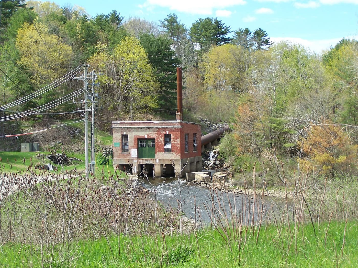 The upper Damariscotta River at Damariscotta Mills. Johns River oysters start in a nursery on the upper river