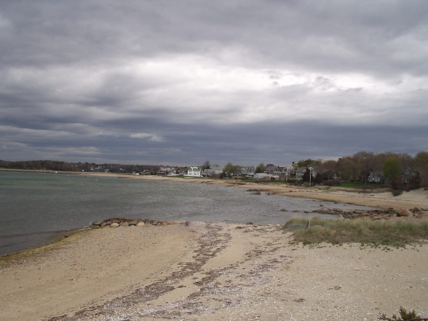 The Buzzards Bay shore at North Falmouth, Massachusetts, near Megansett Harbor, in May 2003
