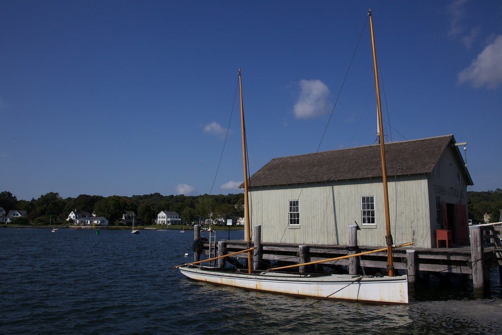 The Thomas Oyster Company building at Mystic Seaport Museum
