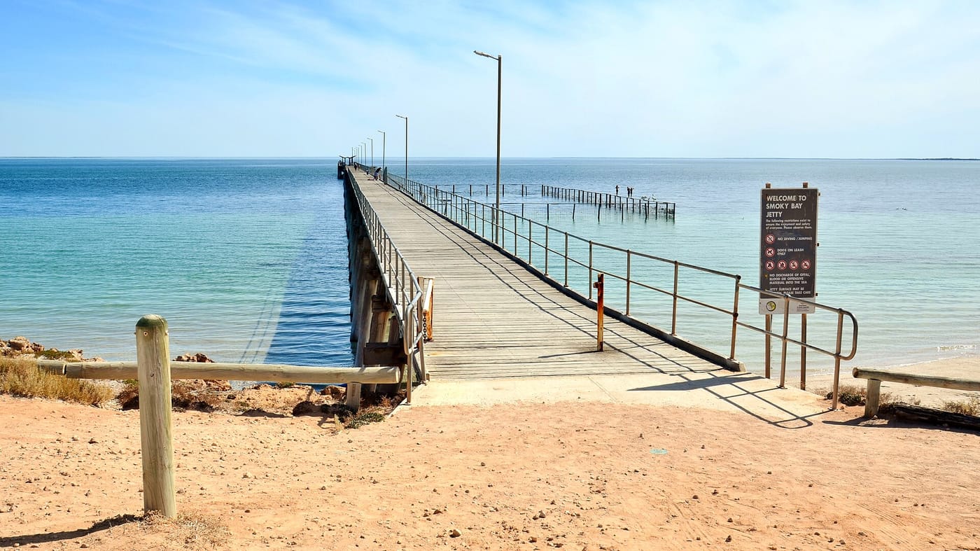 The jetty at Smoky Bay, South Australia